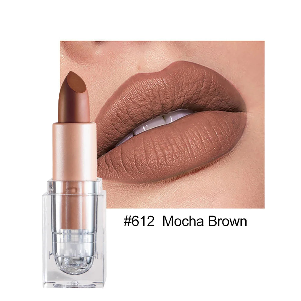 HANDAIYAN Matte Nude Lipstick | Velvet Waterproof Long Lasting