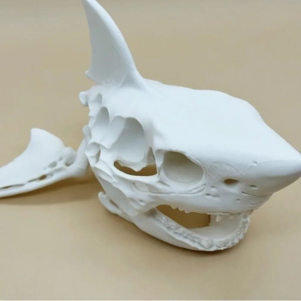 3D Printing Shark Skull Skeleton Cosplay Props Aquarium Ornaments Fish Tanks, Reptiles Fish Tank Landscapes Fish Shrimp Shelter Oasis Select