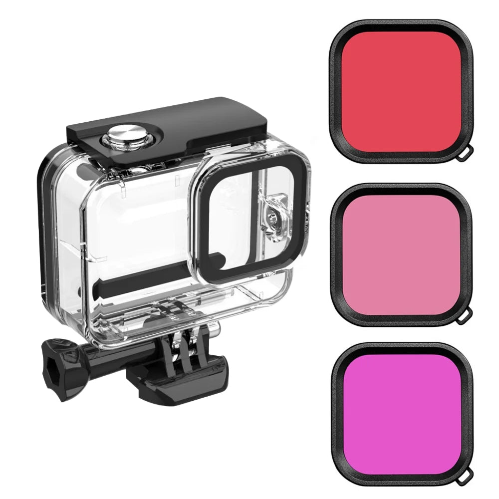 GoPro Hero 9–13 Waterproof Diving Case + Color Filters | 60m Underwater Camera Case Oasis Select Case With Filter