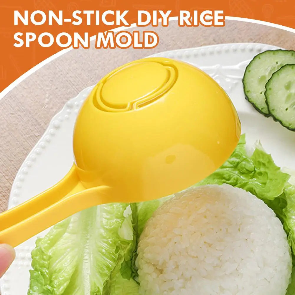 1/2pcs-Rice Spoon,Non-stick DIY Rice Scoop Mold, Rice Ball Spoon, Half Round Rice Porridge Spoon, Kitchen Accessories Oasis Select