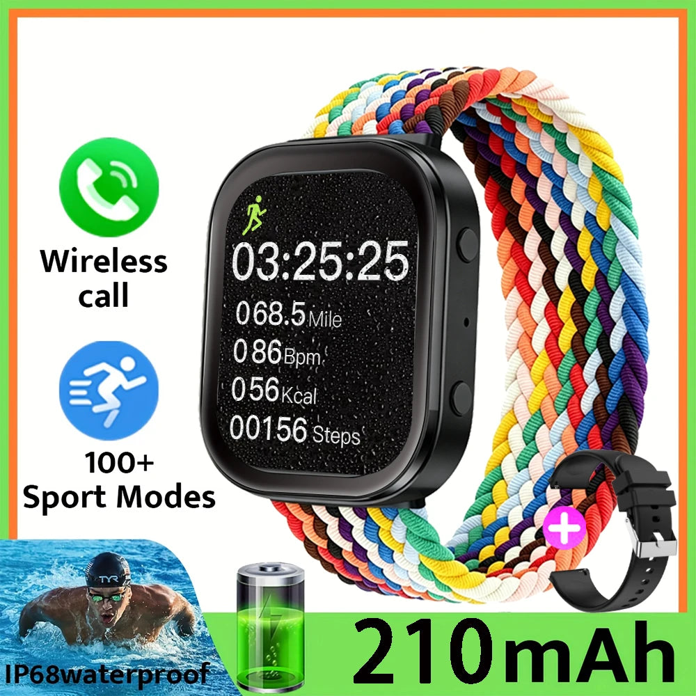 ERUN Waterproof Smartwatch 1.83" HD Bluetooth Calling Unisex