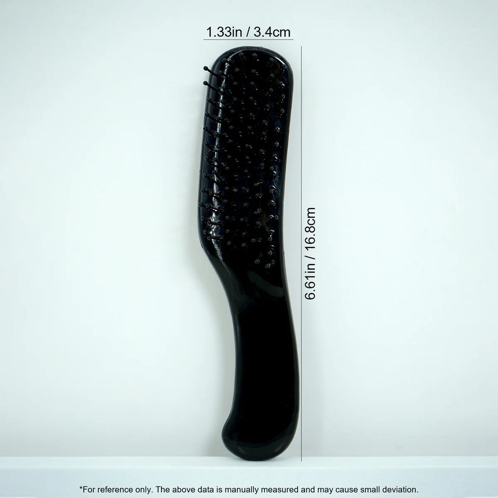 Compact Black Paddle Hair Brush – Ergonomic Soft Bristle Brush Paddle Hair Brush Oasis Select