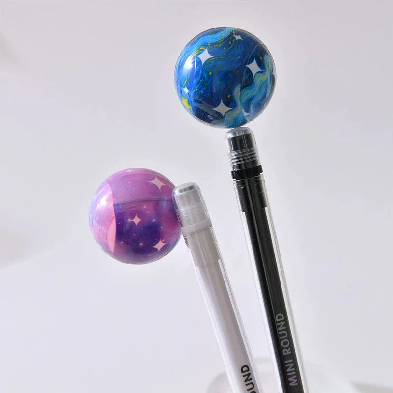  Planet Themed Pen Rotating Magnetic Ballpoint Pen Stress Relief Writing Tool Levitating Floating Needle Tip Pen For Exams Gift Oasis Select