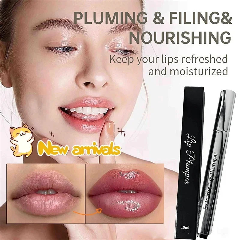 SADOER Glow Tulip Lip Plumper Volume Serum Gloss Lip Plumper Gloss Oasis Select