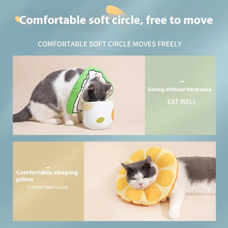 Cat Elizabeth Circle Kitten Anti-licking Bites Shame Collar Headband Dog Neck Cyclops Sterilized Neck Cover Pet Jewel Oasis Select