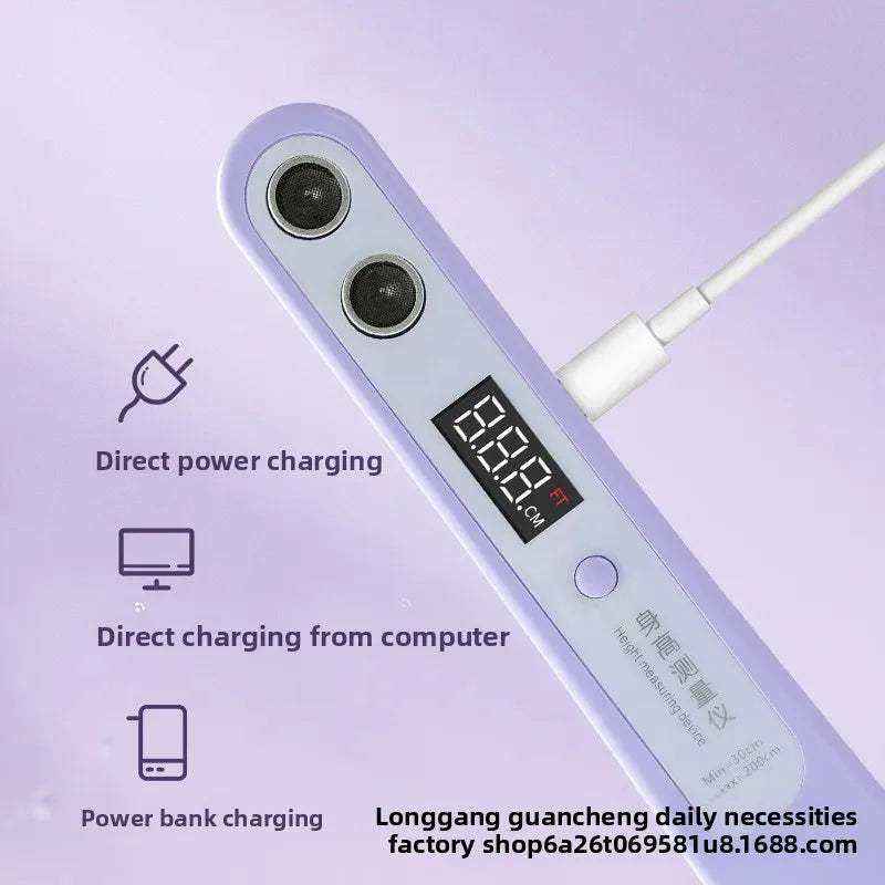 Mini Ultrasonic Precision Height Measuring Instrument, Height Electronic Ruler, Household Children's Electronic Height Ruler Oasis Select