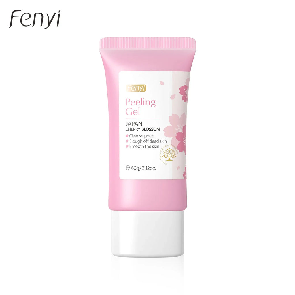 Sakura Gentle Exfoliating Gel Face & Body Scrub Deep Clean Pores Blackhead Remover Smooth Brightening Skin 60g Oasis Select 1pcs