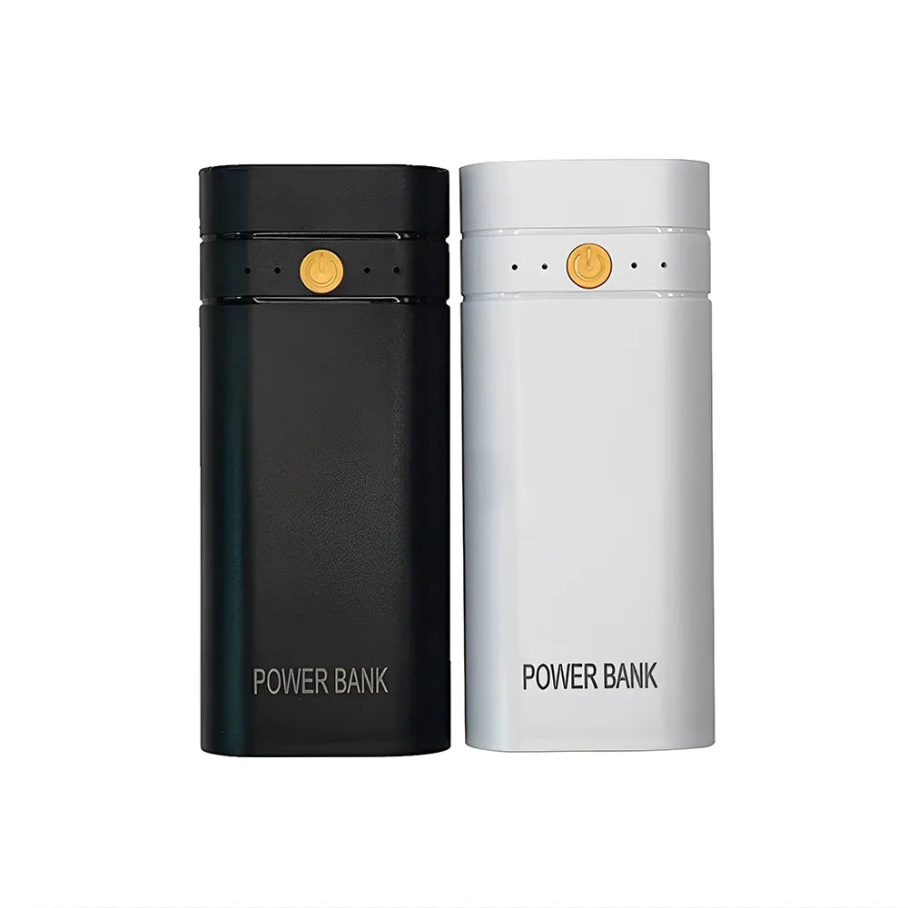 DIY Power Bank Box Flat Head Battery Charger Outer Case USB Output Ports Plastic Shell Box Power Bank Case Oasis Select