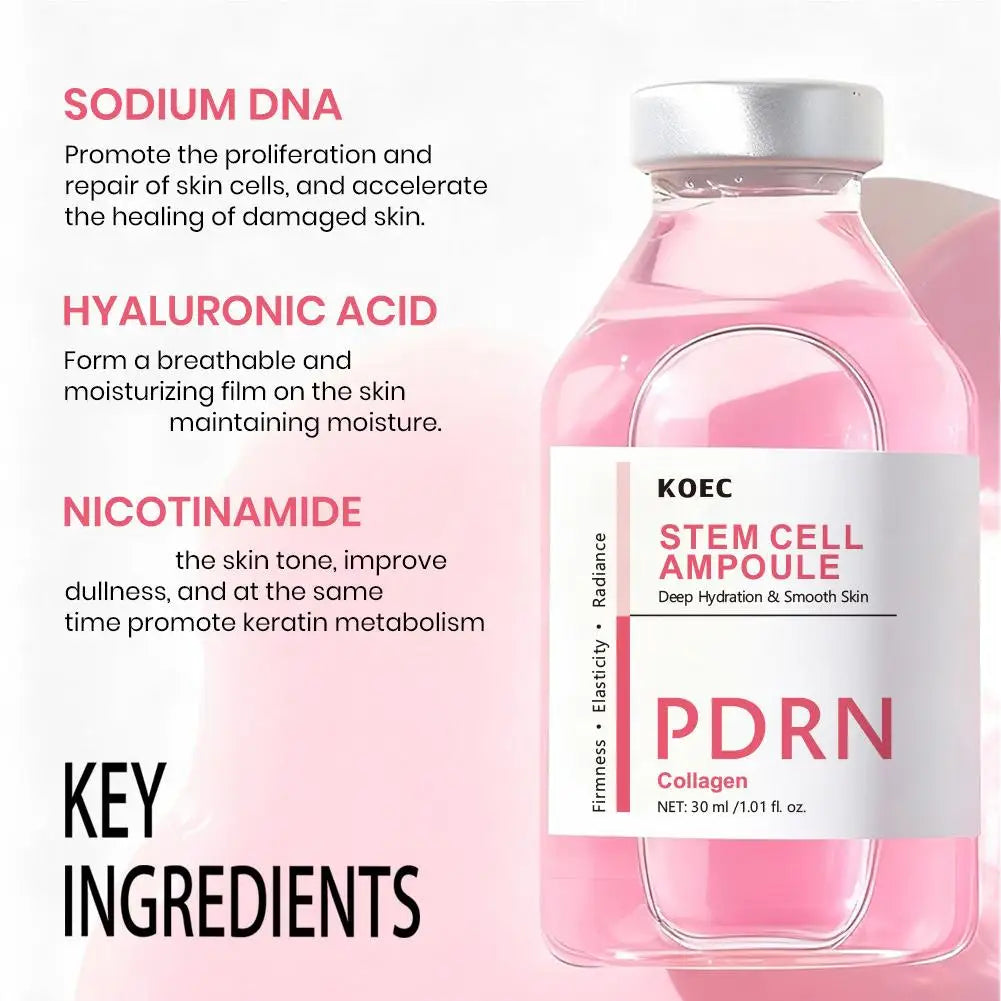 KOEC Deep-Sea Collagen Silk Peptide Facial Ampoule Essence & Polypeptide Collagen Moisturizing Face Cream Skincare Set Oasis Select