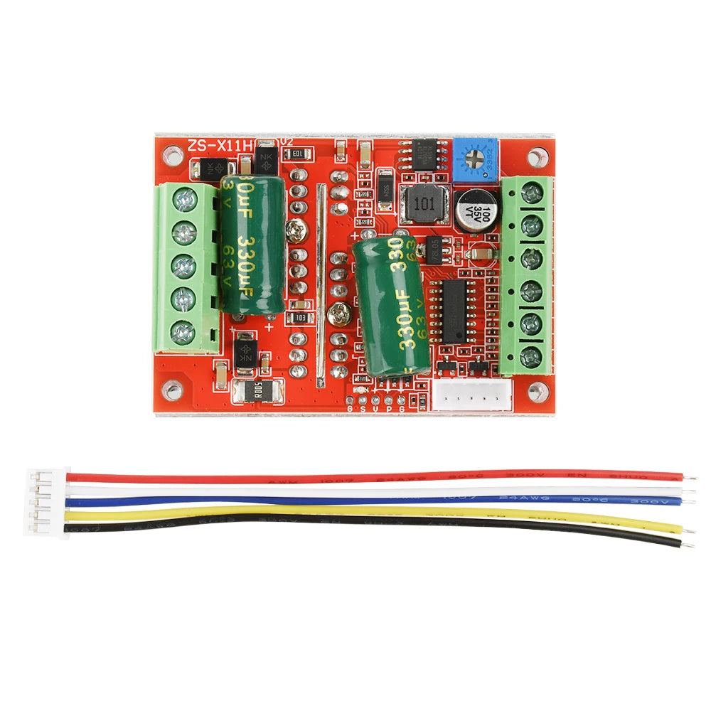 DC 6-60V 400W BLDC Three Phase DC Brushless Motor Controller PWM Hall Motor Driver Control Board Motor Speed Controller Oasis Select Dual capacitance