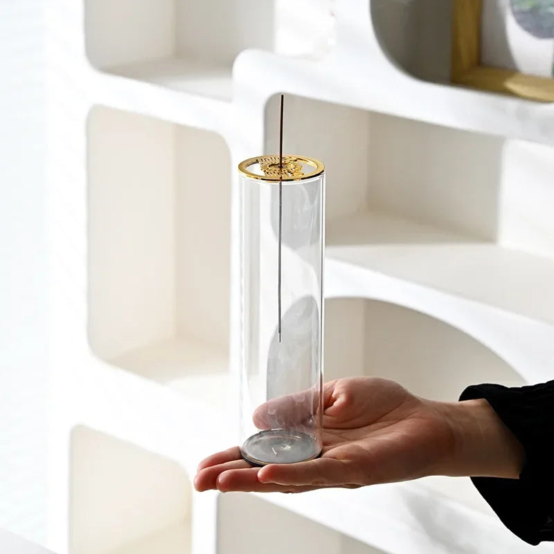 Upside-down Incense Burner Creative Line Incense Burner Zen Decoration Retractable Glass Incense Burner Oasis Select