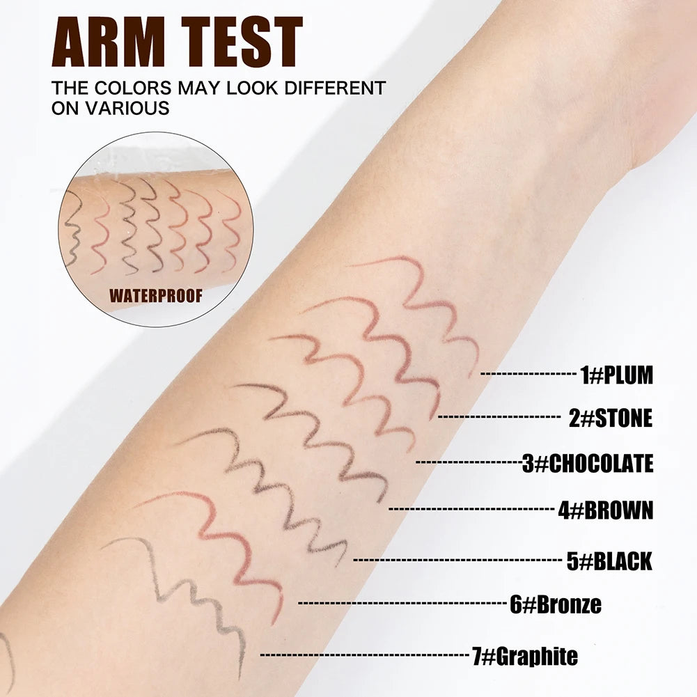 Waterproof Black Brown Eyeliner Gel Pencil Ultra-fine Matte Smooth Oasis Select