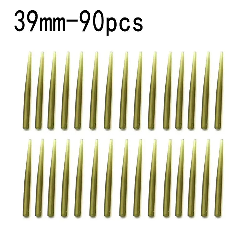 30-150pcs Carp Fishing Anti Entanglement Sleeve Accessories, Helicopter Drilling Rig Oil Pipe Hook Rotating Connector Sleeve Oasis Select 39mm-90pcs