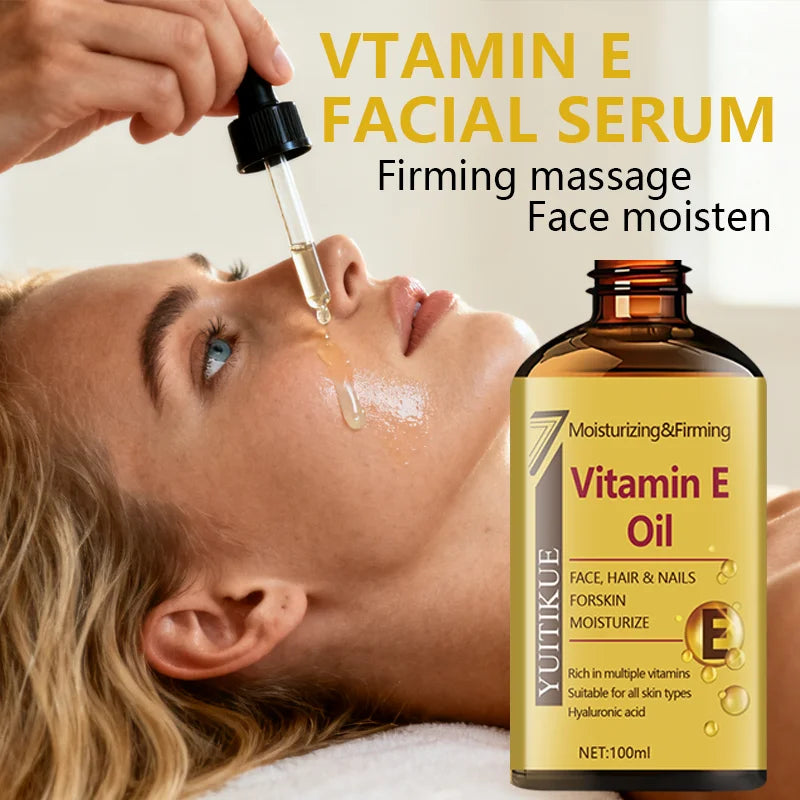 YUTIKUE Vitamin E Oil 100ml – Face, Hair & Nails Moisturizer