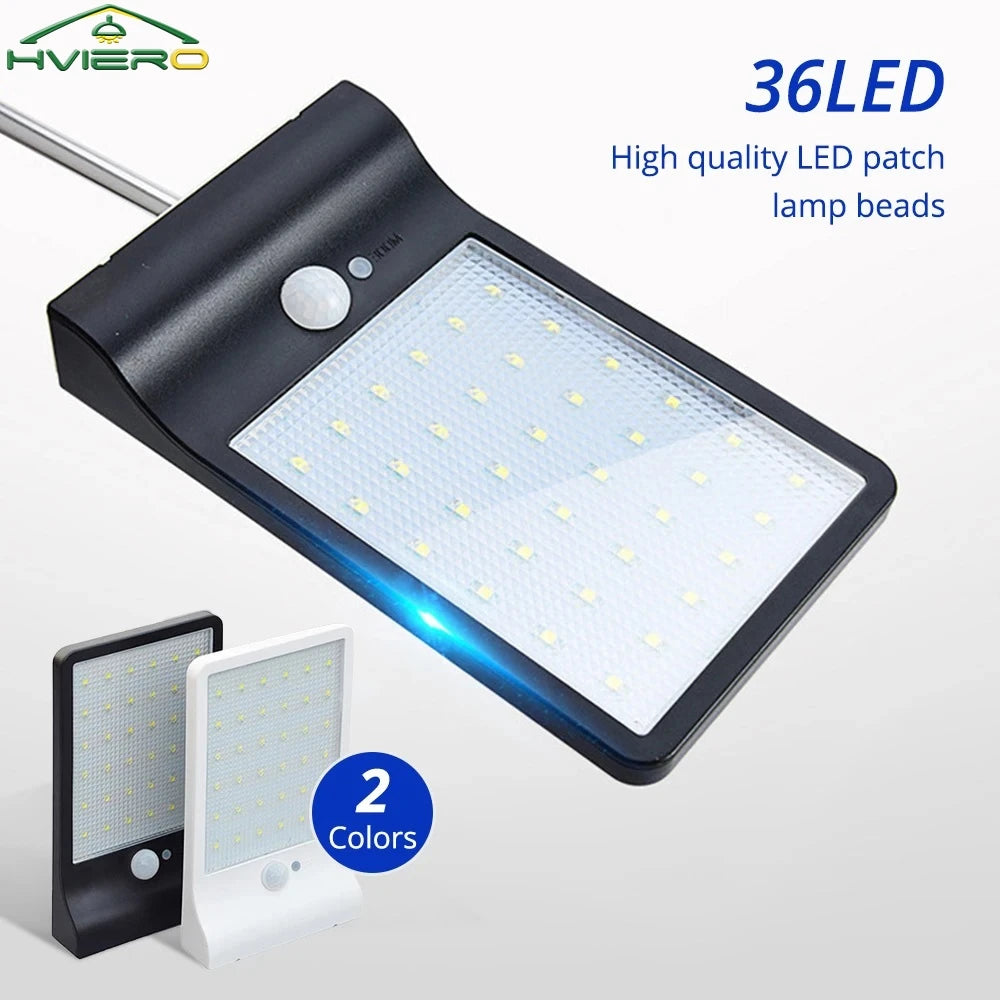 HVIERO 36 LED Solar Wall Light – Motion Sensor & IP65 Waterproof