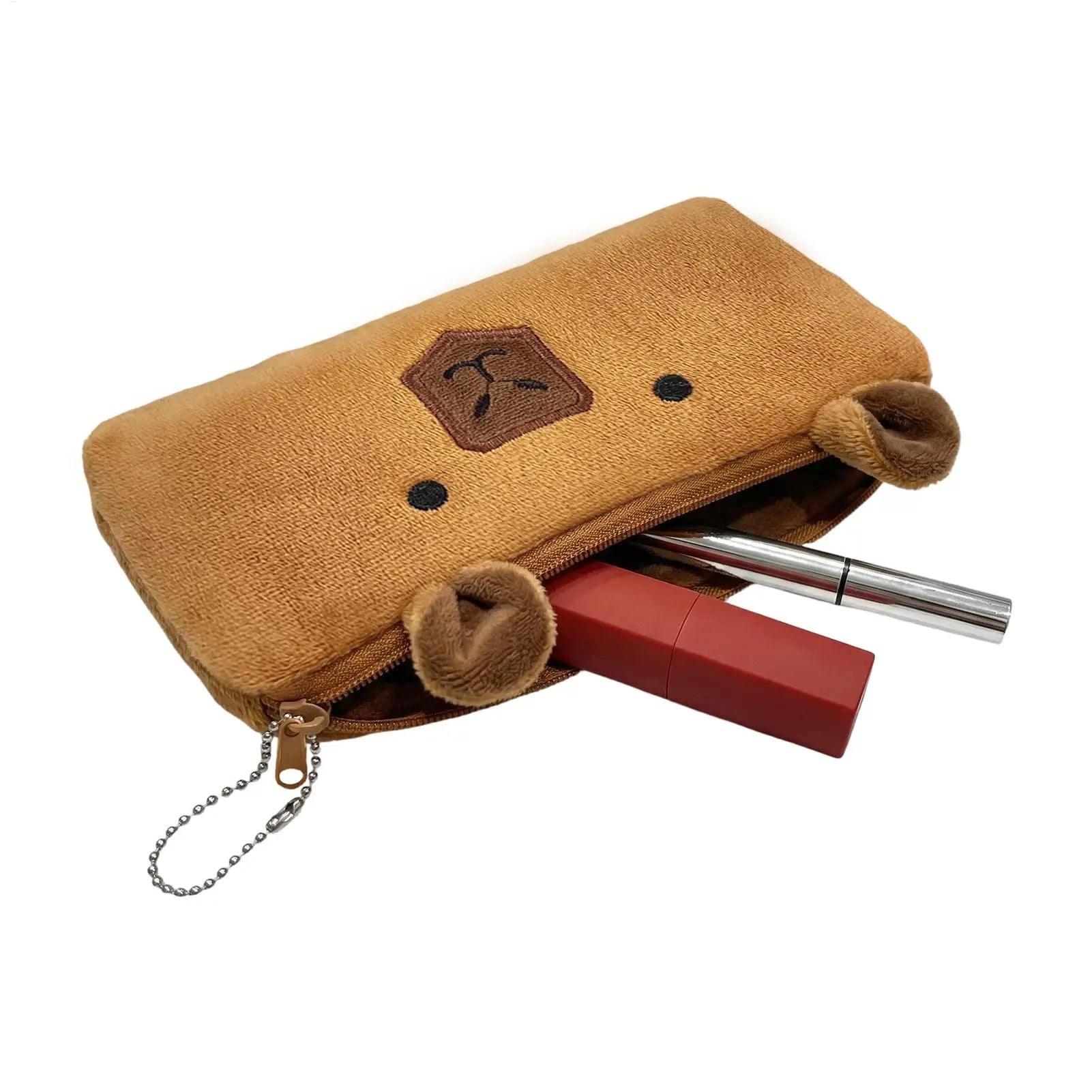 Capibala Plush Pencil Case Cute Large Capacity Pencil Case Office Storage Bag Student Stationery School Supplies Pencil Cases Oasis Select