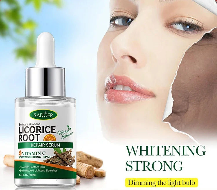 30ml Licorice VC Moisturizing Whitening Repair Essence Brightening Essence Whitening Face Serum Oasis Select