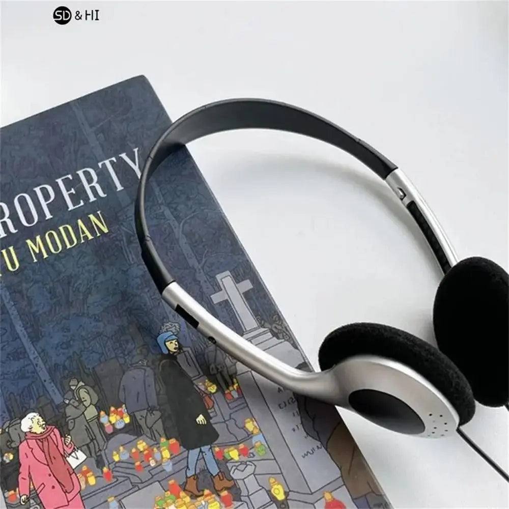 Y2K Personality Headphones Retro Millennium Wind Headset Blue Black Fashion Headset Over Ear Earbud 3.5mm Oasis Select