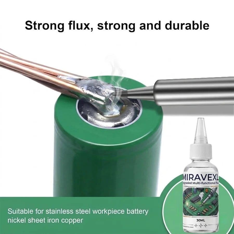 Upgraded Multi-functional Liquid Flux for Stainless Steel Copper Iron Nickel Galvanized Sheet Metal Soldering Solder. Oasis Select