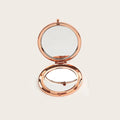 Double-Sided Folding Compact Makeup Mirror with Magnifier Compact Makeup Mirror Oasis Select RoseGold