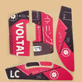 Logitech GPW 1/2 Non-Slip Mouse Grip Stickers – Sweat Absorbent Mouse Grip Stickers Oasis Select GPW2 Red