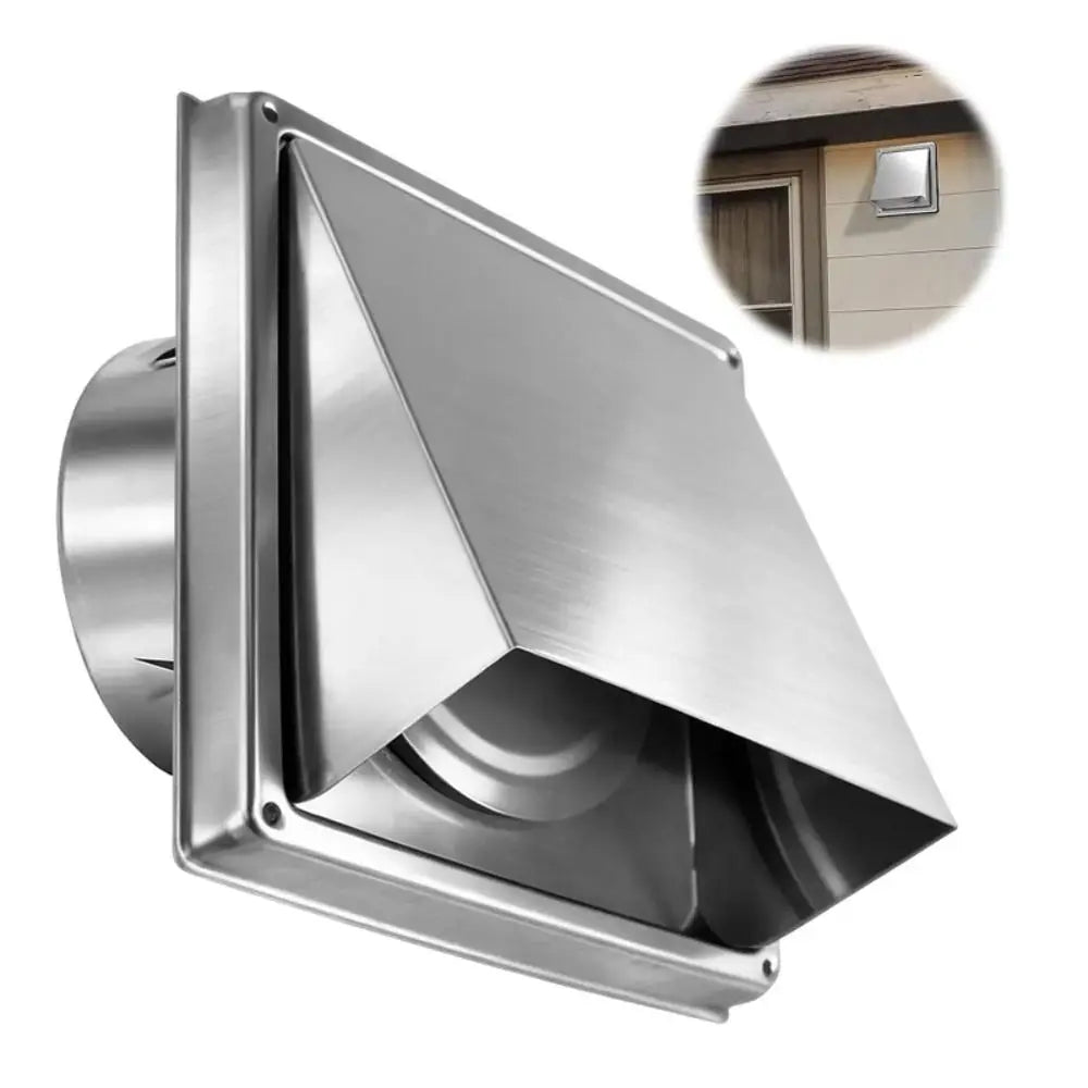 4" 5" 6" Square Stainless Steel Air Vent Extract Valve Cover