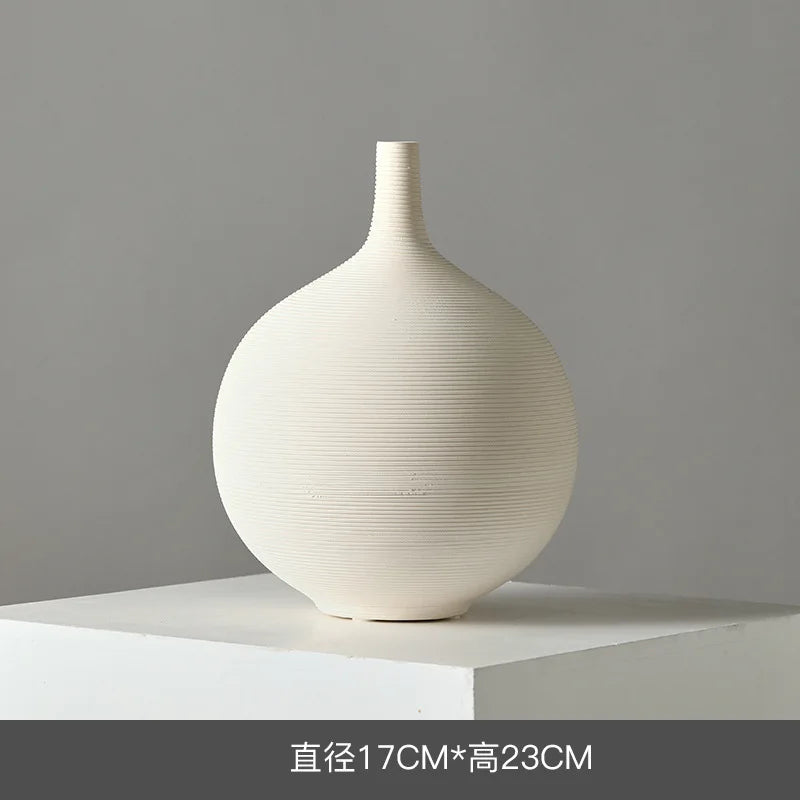 Ceramic Vase Decoration Advanced Sense Flower Arrangement Ins Wind Wine Cabinet Home Decoration Oasis Select H