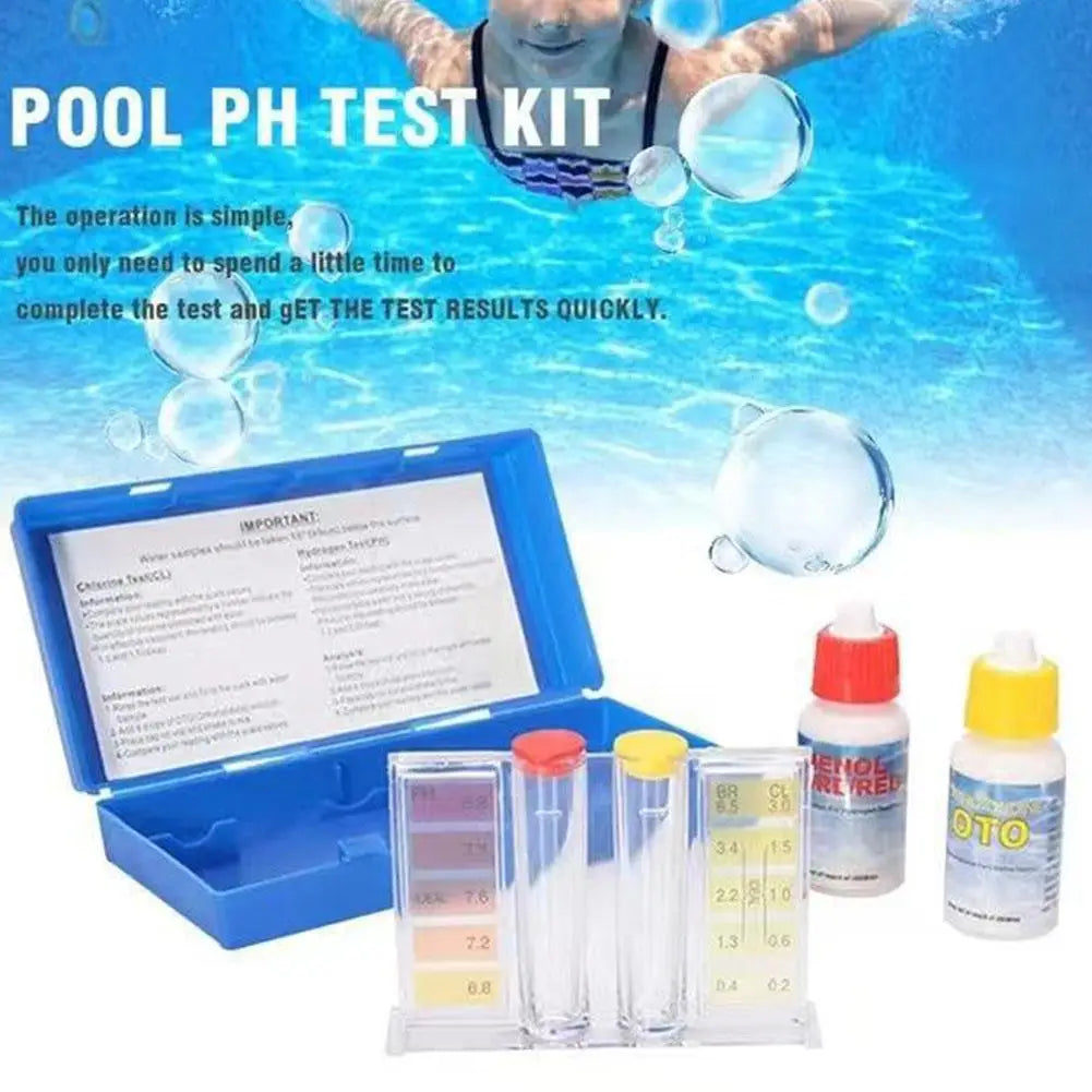 PH Chlorine Water Quality Test Kit Swimming Pool Tester Water Testing Box Home Swimming Pool Inflatable Spa Accessories Oasis Select