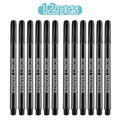 12pcs Counterfeit Pen Fake Money Detector Markers for EURO USD RMB and Other Countries Bills Cash Check Easy and Fast to Use Oasis Select black