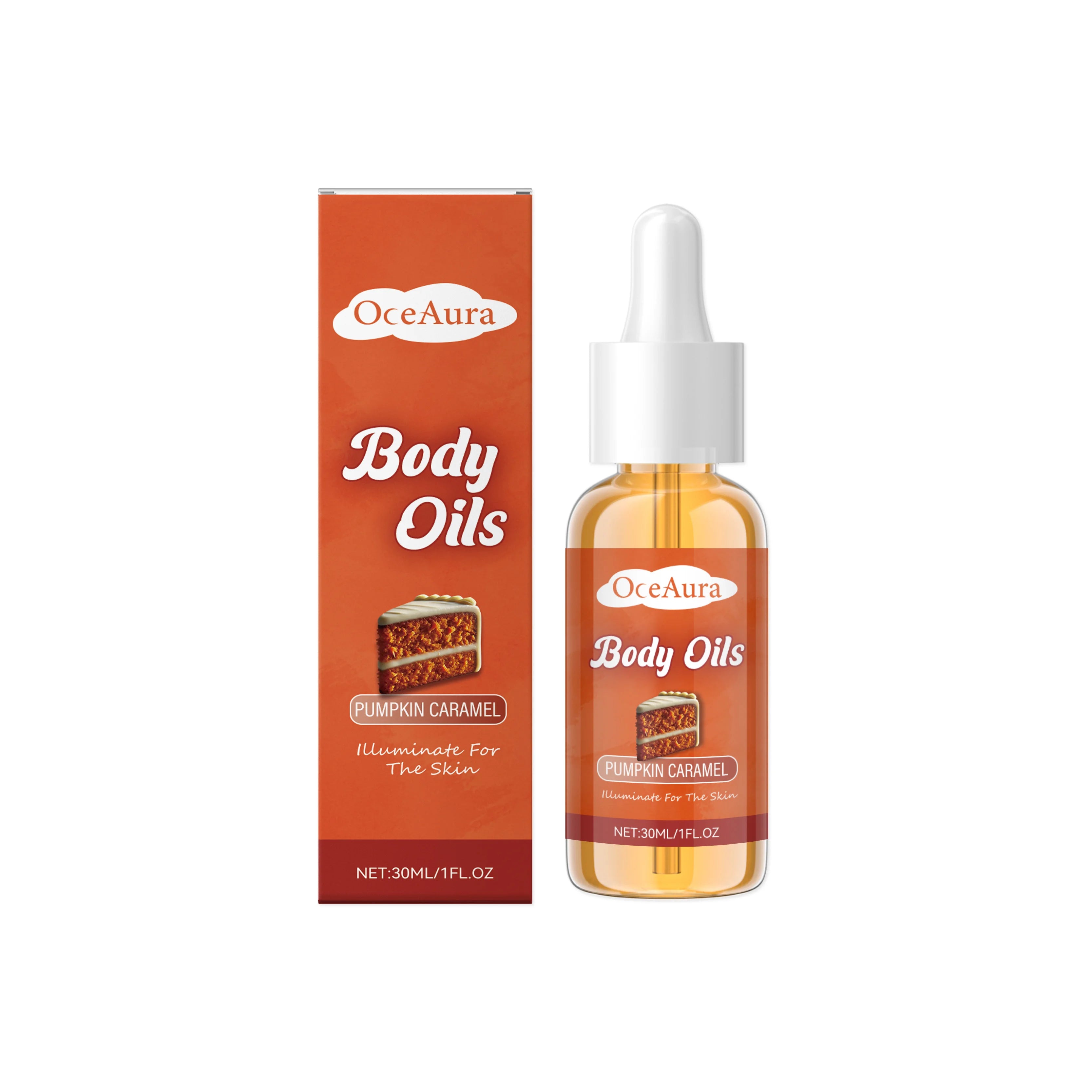 Vanilla Body Oil Improve Dryness Skin Increase Elasticity Relieve Roughness Hyaluronic Acid Body Oil Quick-Absorb Skin Care Oasis Select Pumpkin