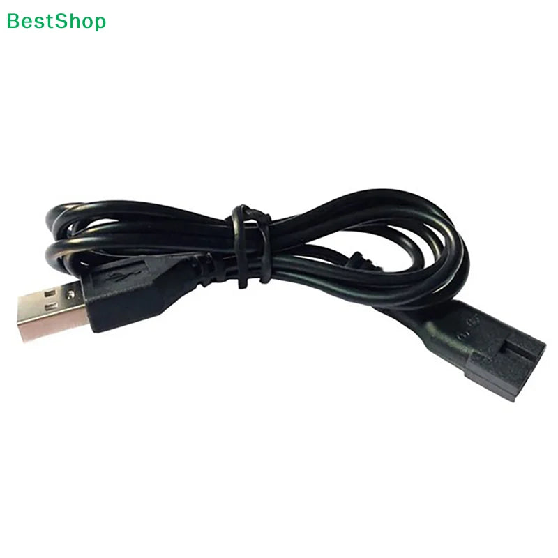 80cm USB 2-Pin Electric Shaver Charging Cable – Universal