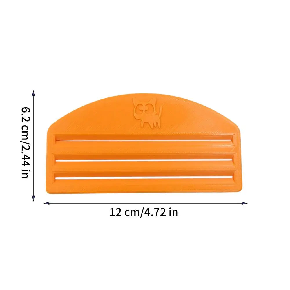 Cat Food Squeezing Practical Tool Pet Feeding Aid Compact Design Plastic Sanitary Materials Zero Waste Feeder Pet Feeding Oasis Select Orange