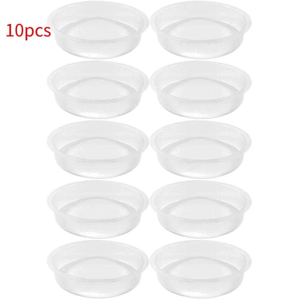 Outdoor Garden Hummingbird Water Dish Tray Replacement Plastic Birdbath Bowl For Wild Bird Feeding Station Drinker Water Feeding Oasis Select 10pcs