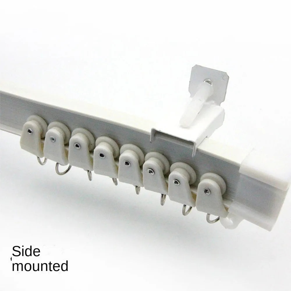 Durable 2/3 Meters Curtain Track Flexible Bendable U-shaped Curtain Slide Curtain Rail Ceiling Wall Mount Oasis Select