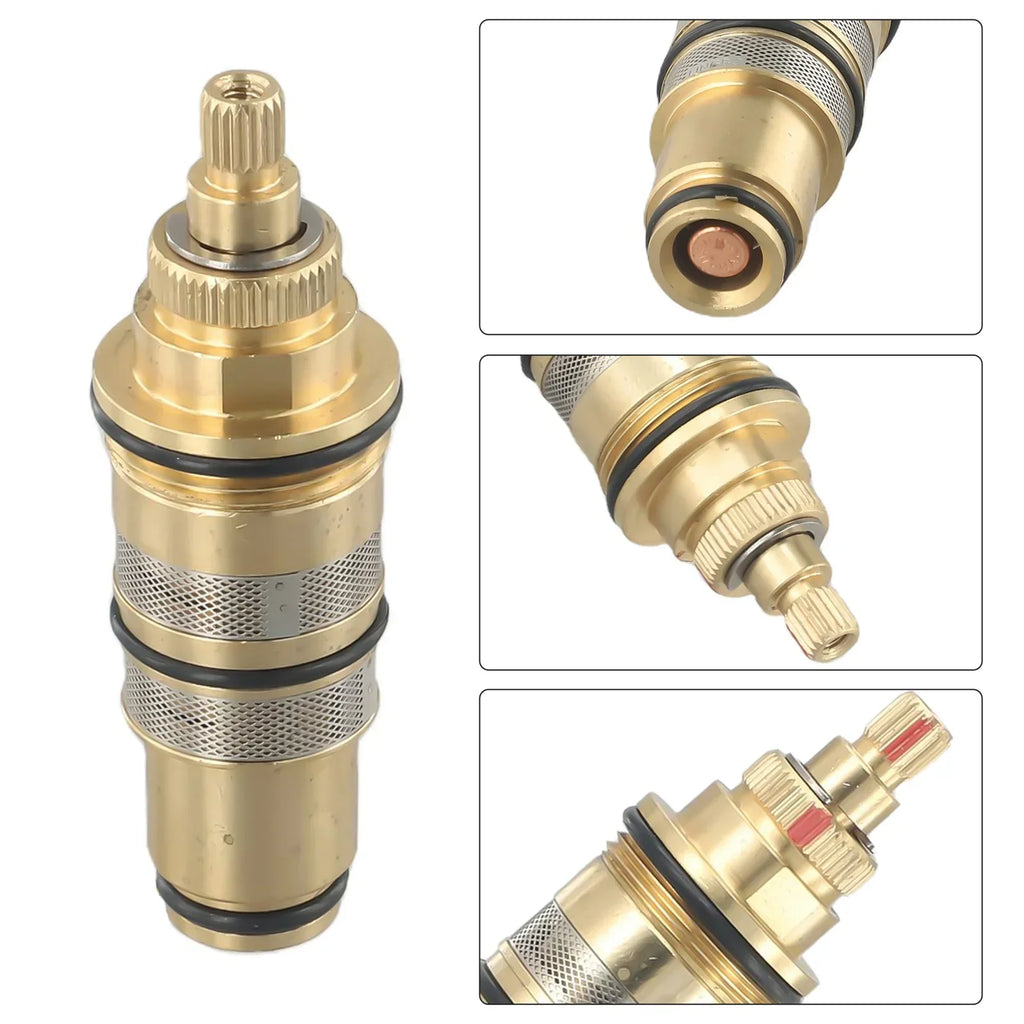 Brass Thermostatic Cartridge Temperature Control Valve Shower Bar Mixing Bathroom Accessories For Home Renovation High Quality Oasis Select