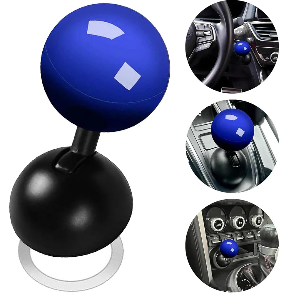 Metal Car Push to Start Button Cover Rocker Car Engine Start Stop Button Joystick for Decorative Accessories Oasis Select Blue