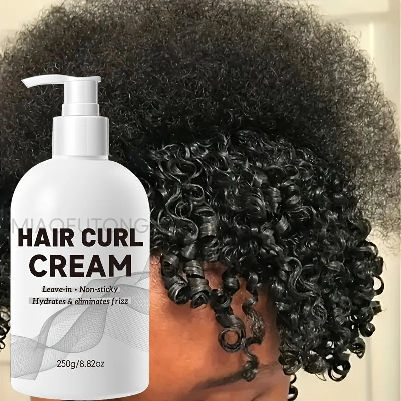 Strong Hold Curl Defining Cream with Argan Oil for Wavy Curls - Anti-Frizz Styling Cream for Long Lasting Bounce and Definition Oasis Select