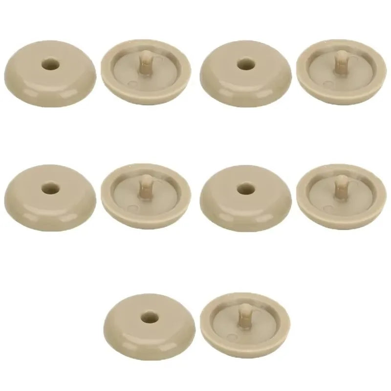5/10/20pcs Car Parts Auto Safety Seat Belt Black Plastic Stopper Pitch Limit Buckle Clip Retainer Retainer Seatbelt Stop Button Oasis Select 5pcs Beige