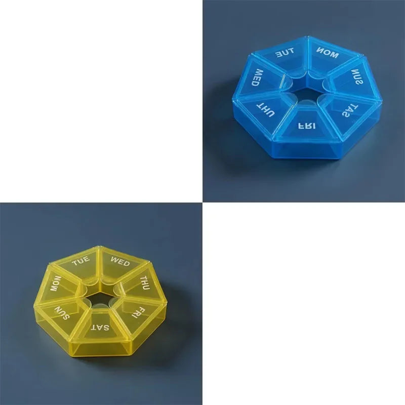 1 2 Portable Mini Seven Days Small Pill Box One Week Organizers
