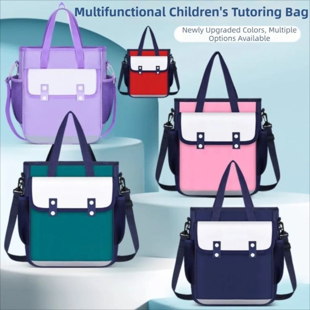 Large Capacity 4-in-1 Canvas Knapsack Waterproof Zipper Student Book Shoulder Bag Lightweight Multifunctional Oasis Select