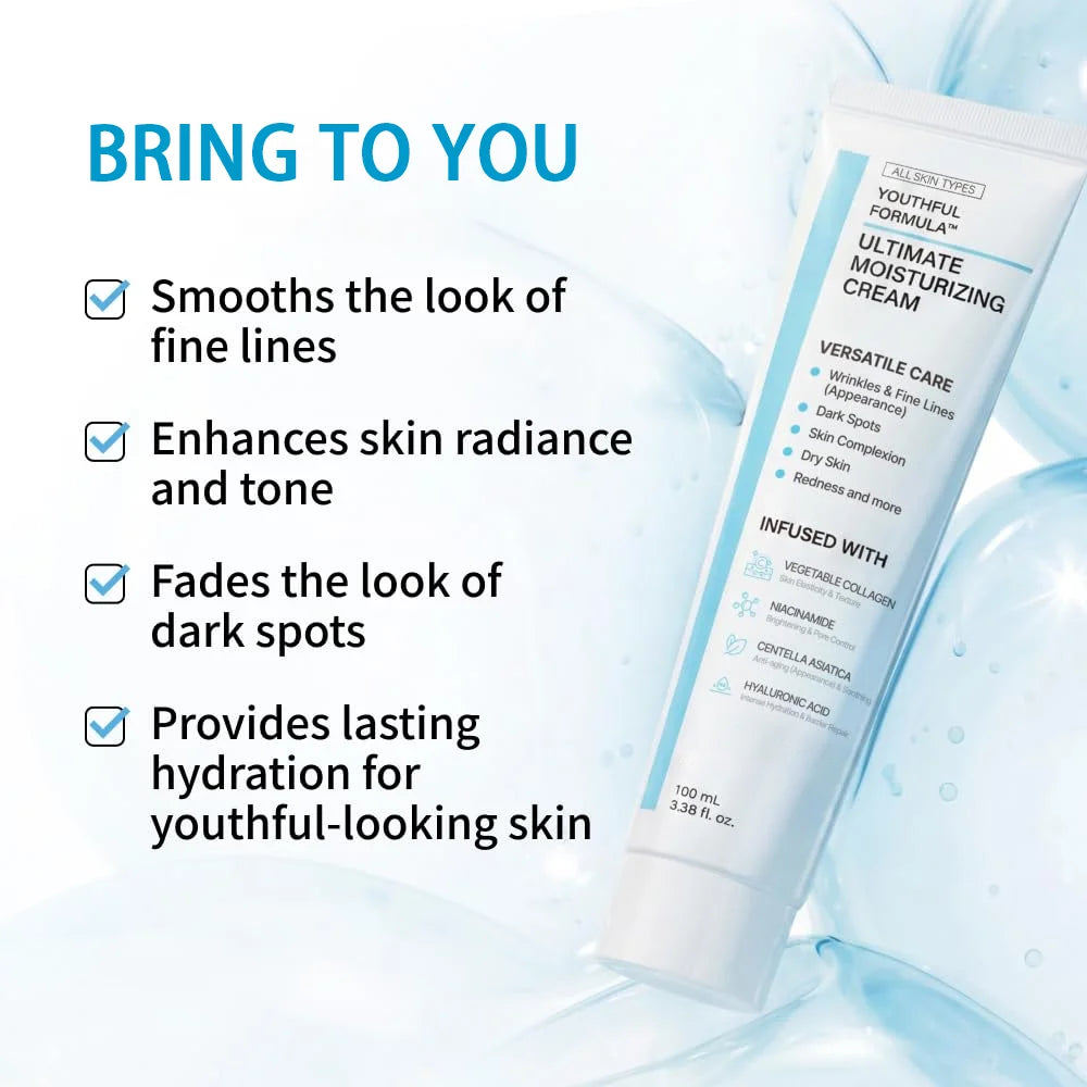 NIDA Youthful Formula Moisturizer – Niacinamide & Hyaluronic Acid