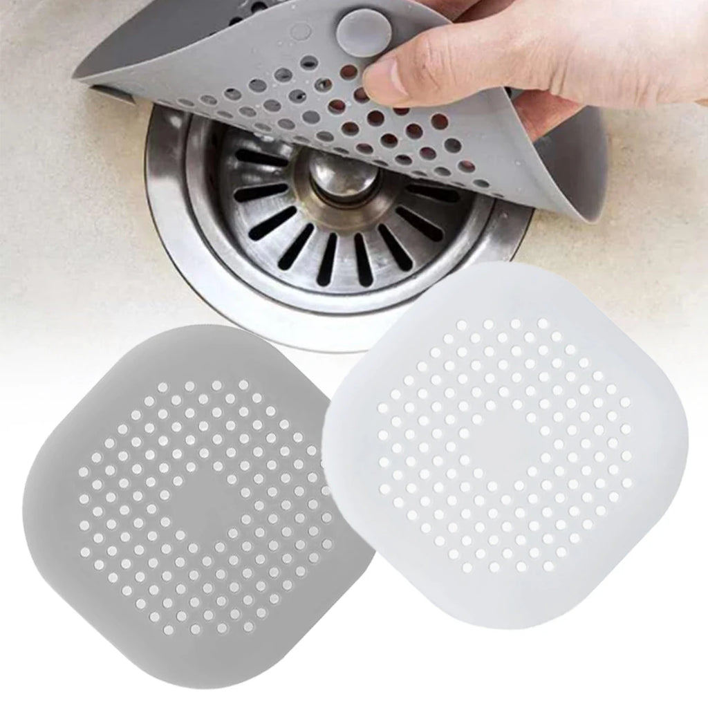6/9pcs Silicone Drain Strainer Reusable No-Clog Filter with Non-Slip Suction Base for Kitchen Bathroom Bathtub Toilet Oasis Select