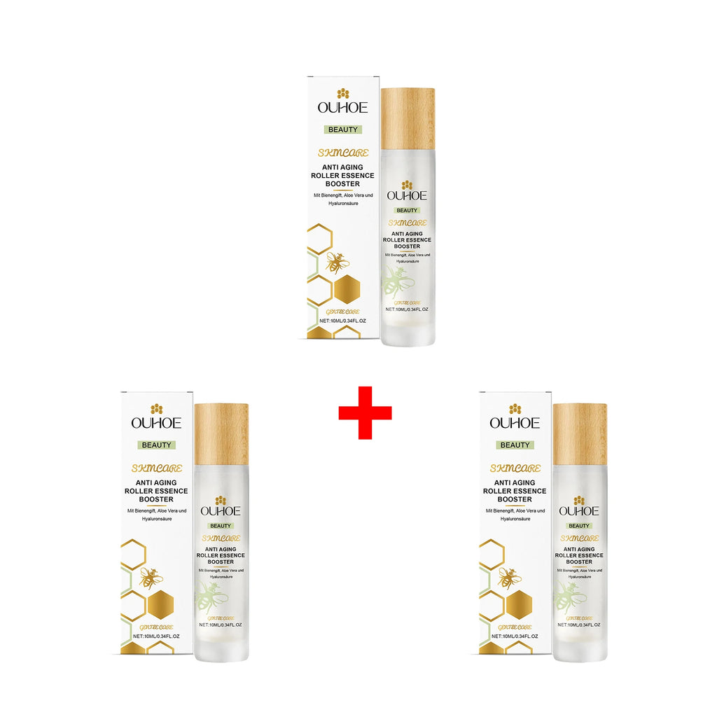 Anti Aging Roller Essence for Face Firms and Smoothes Fine Lines Bee Venom Night Rollerball Serum Hydrating Tighteing Skin Care Oasis Select 3pcs