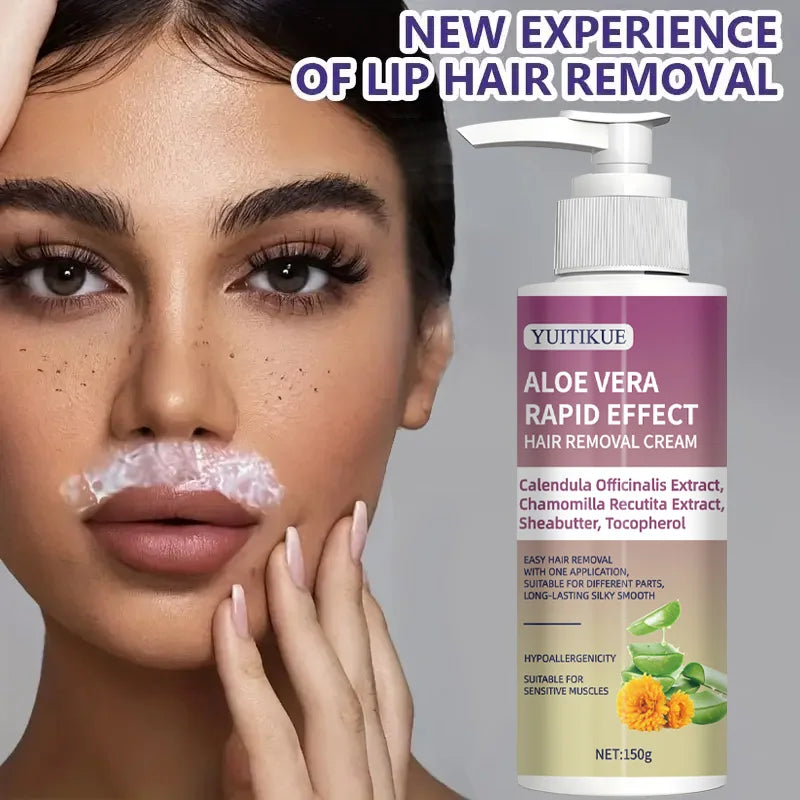 YUITIKUE Hair Removal Cream 150g – Aloe, Calendula & Chamomile