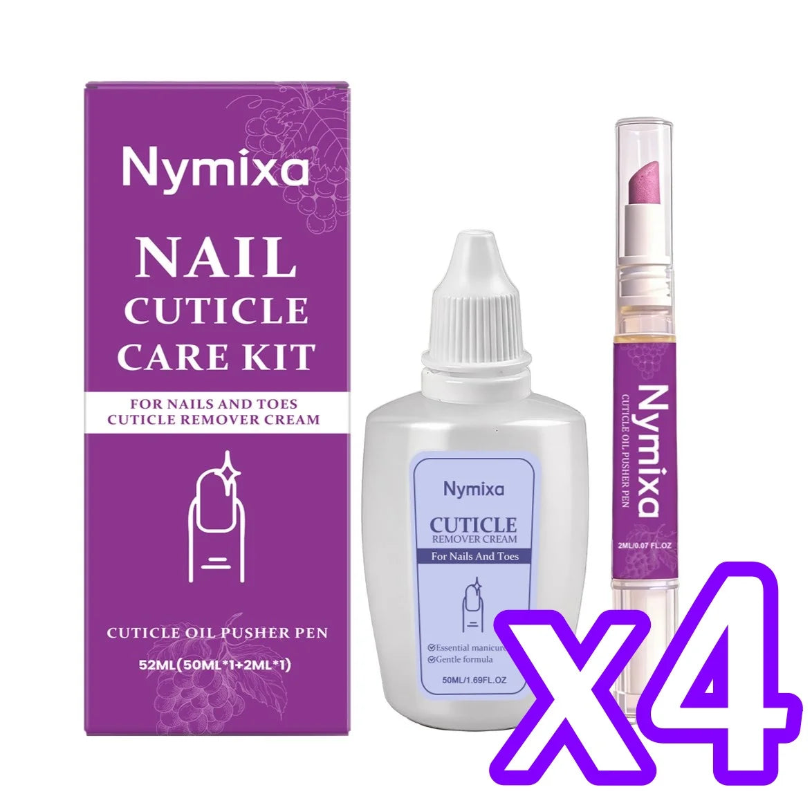 Cuticle Care Kit With Nutritious Oil Pen Nail Strengthener Deep Nourish Repair Damaged Cuticles Enhance Nail Wellness Care Set Oasis Select 4SET