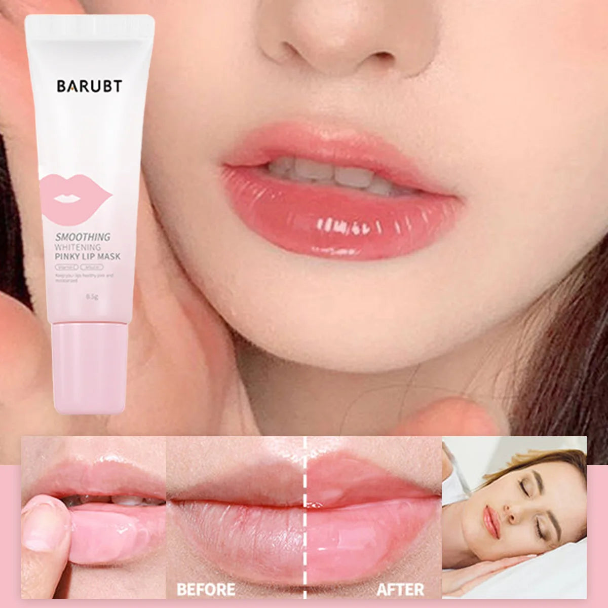 Lip Brightening Overnight Balm – Exfoliate, Moisturize 8.5g Overnight Lip Mask Oasis Select