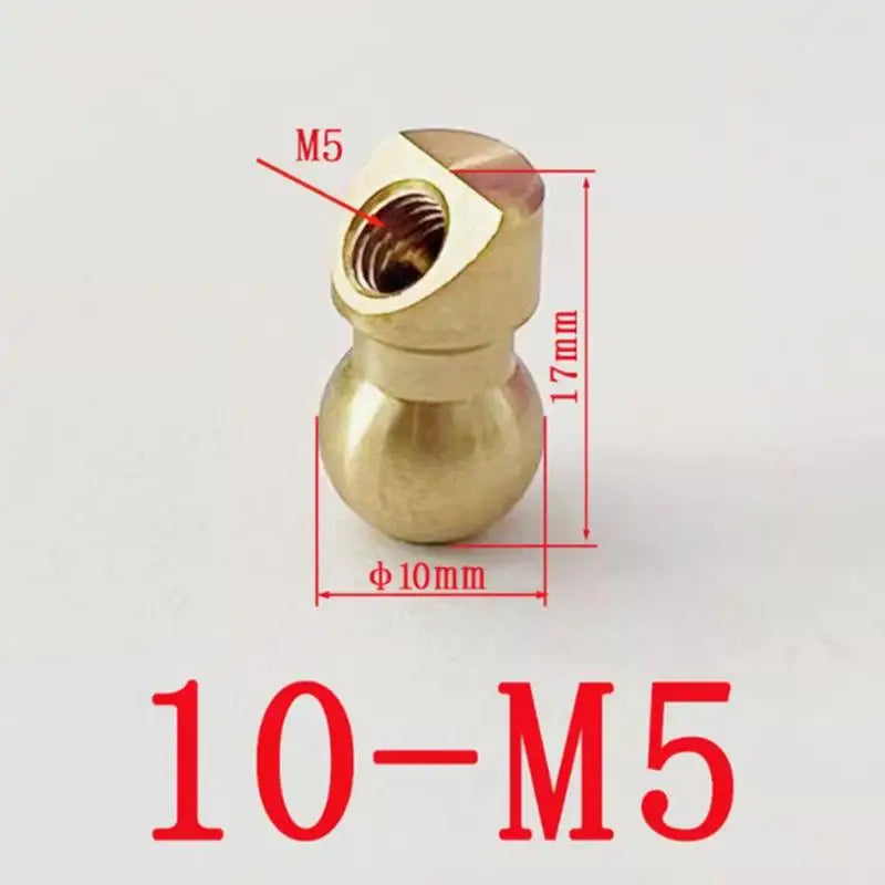 Machine Tool CNC Oblique Spray Brass Ball Coolant Nozzle Universal Ball Joint Flexible for Lathe Mill Cutting Oasis Select 10MM