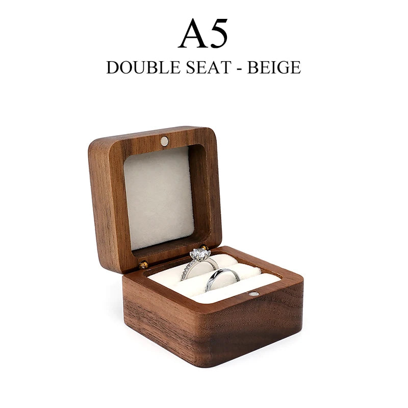 Luxury Wood Jewelry Box Wedding Ring Box Earring Rings Box Jewelry Organizer Box Jewelry Gift Packaging Box Bracelet Package Oasis Select A5