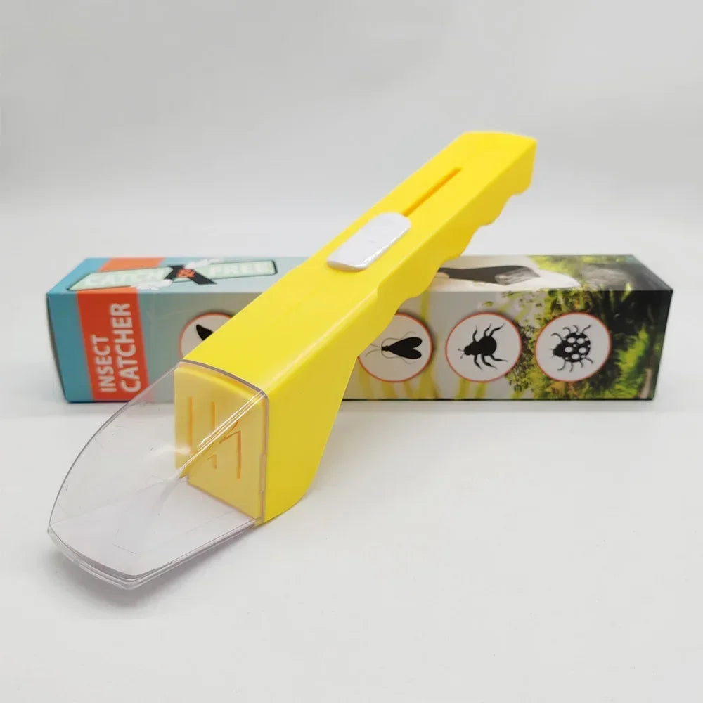 Push Operated Insect Catcher Clip Contactless Spider Catcher Tool Eco Friendly Bug Collector Household Pest Control Outdoor Gear Oasis Select Yellow