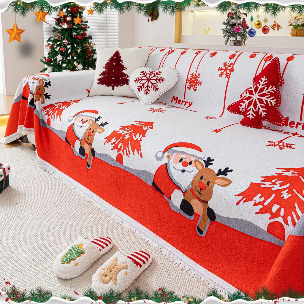 2025 New One-piece Christmas-themed Sofa Cover Blanket for The Living Room Sofa Covers Couch Covers for Sofas Oasis Select